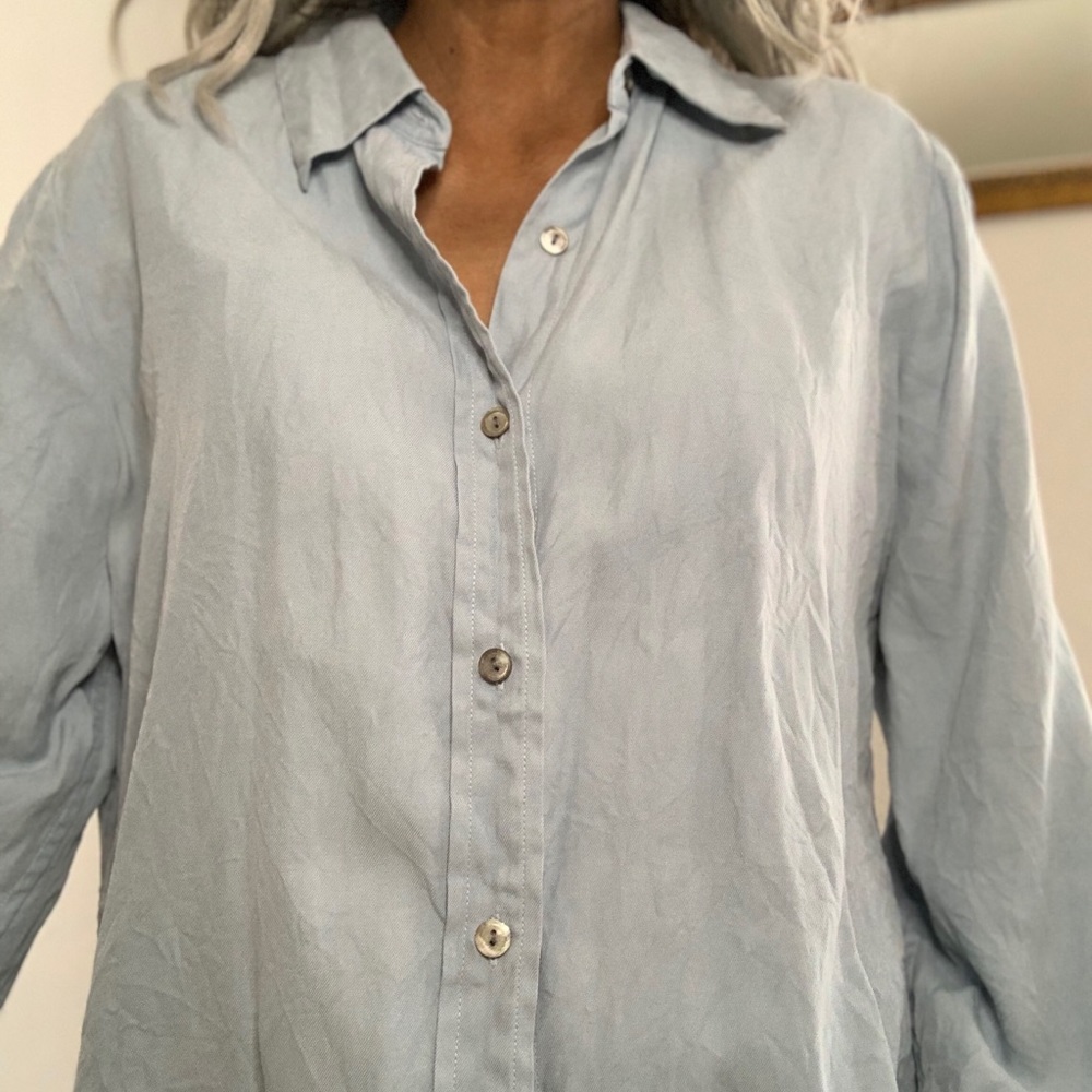 Denim button up